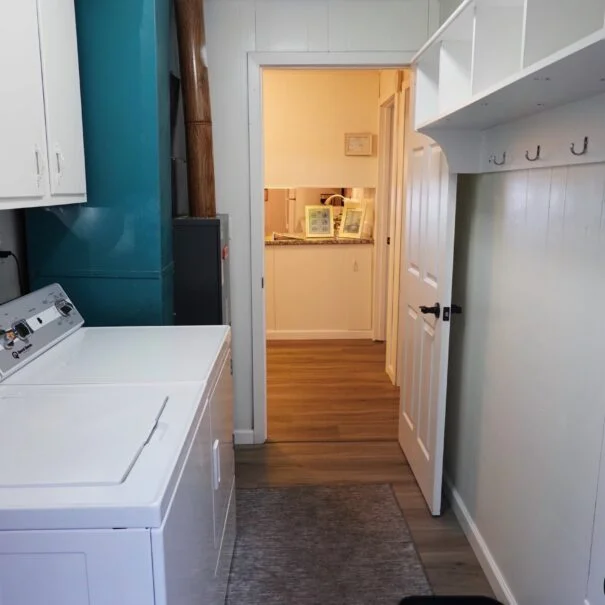 Entryway of Cabin 1 with Laundry Facilities